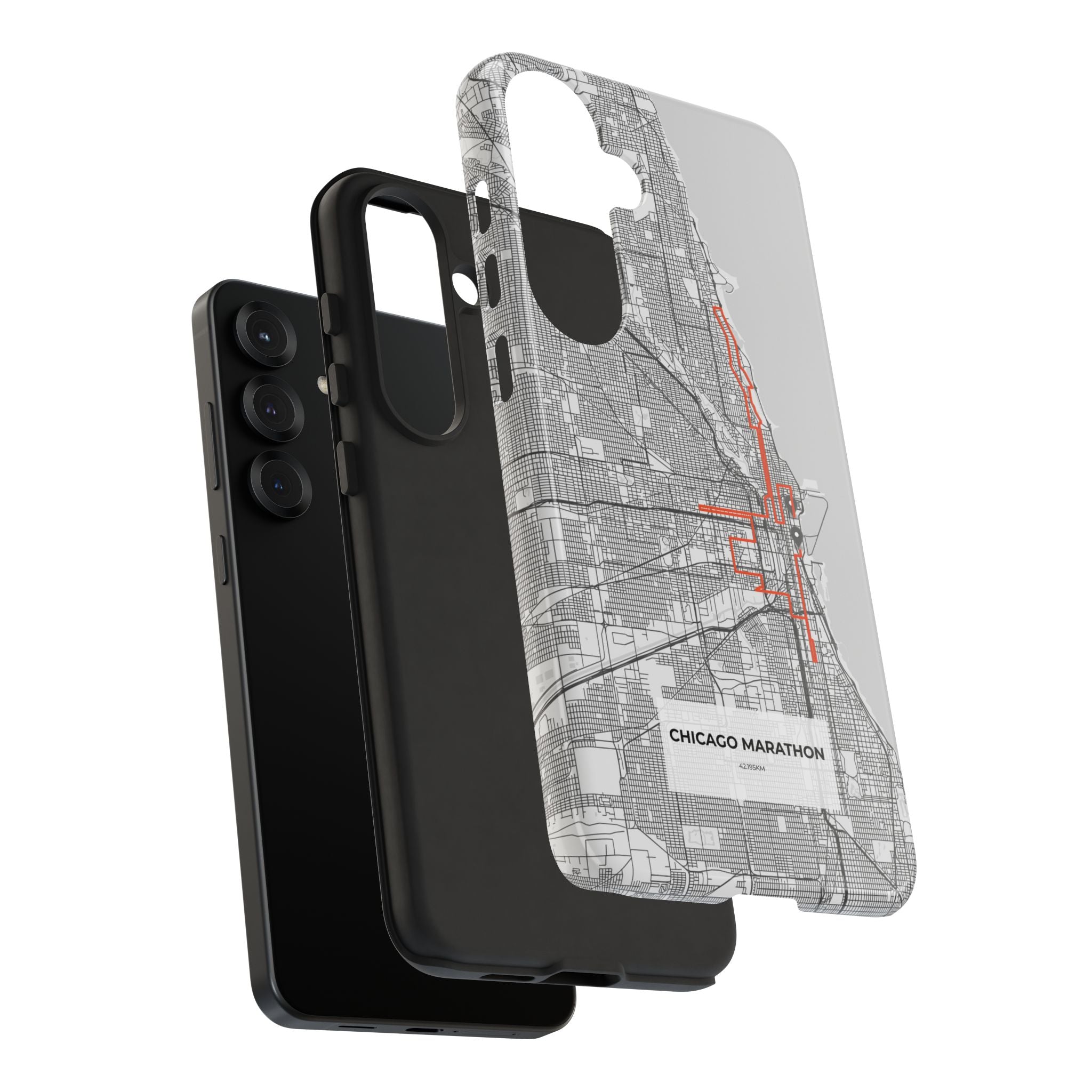 Chicago Marathon Route Tough Phone Case
