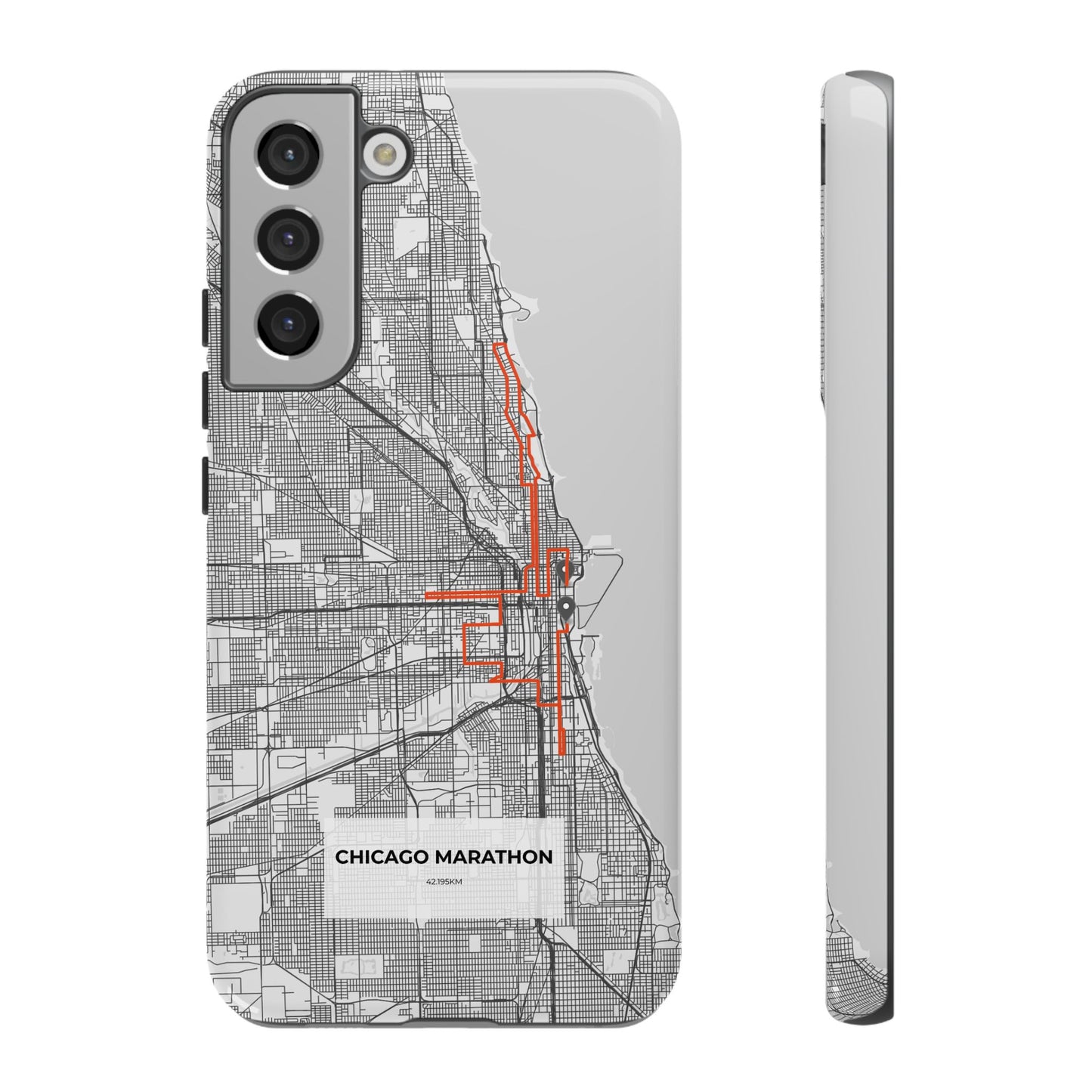 Chicago Marathon Route Tough Phone Case