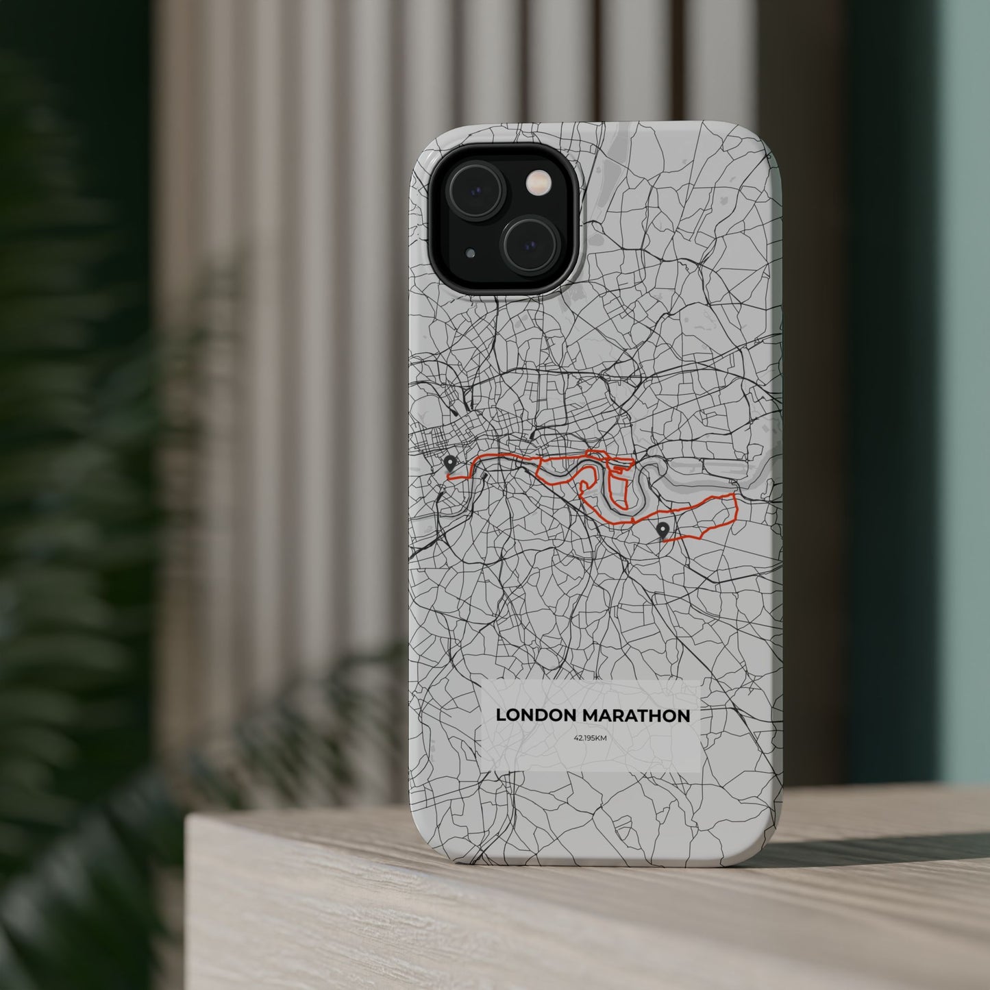 London Marathon Route Magnetic Impact-Resistant Phone Case