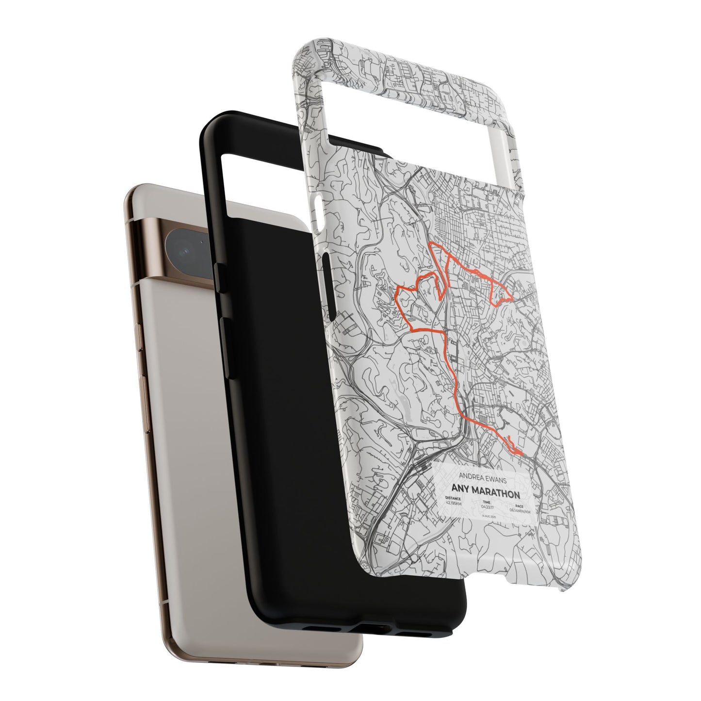 Customized Marathon Route Tough Phone Case