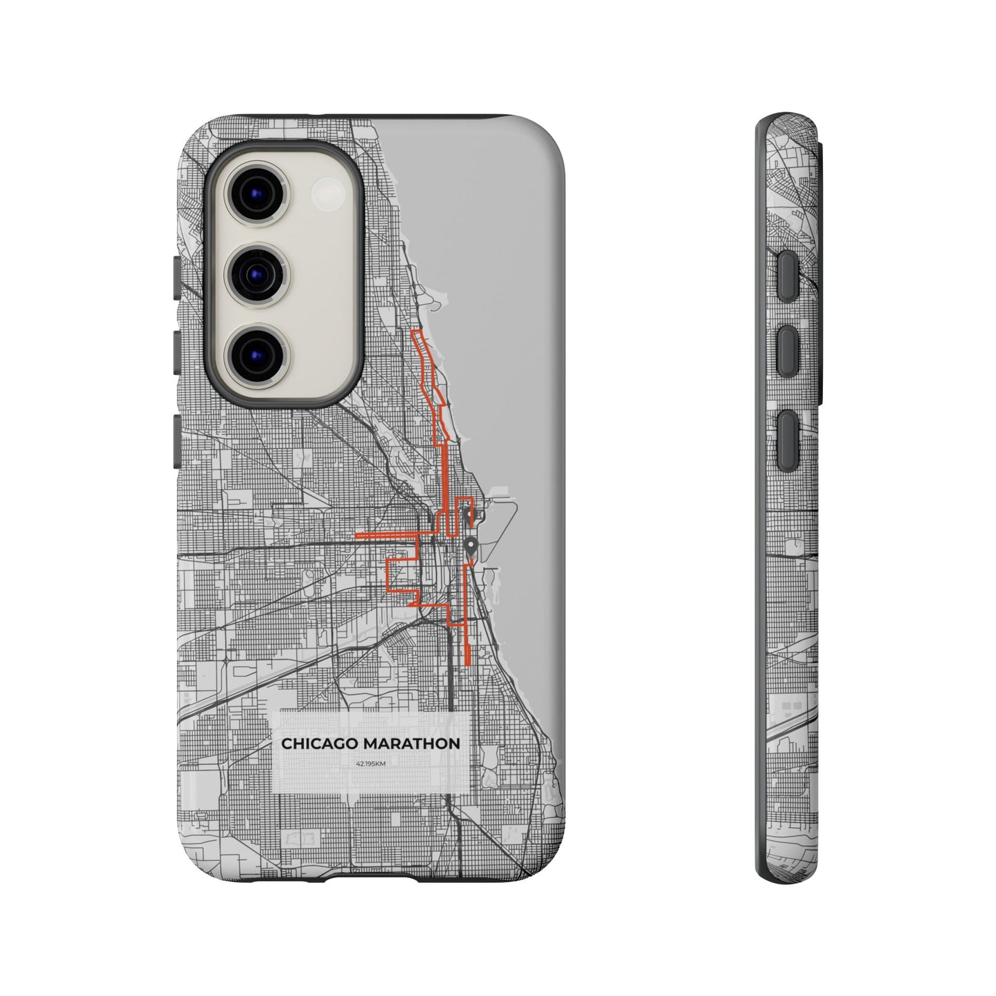 Chicago Marathon Route Tough Phone Case