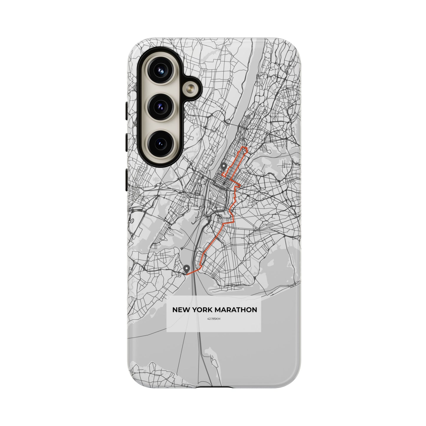 New York Marathon Route Tough Phone Case
