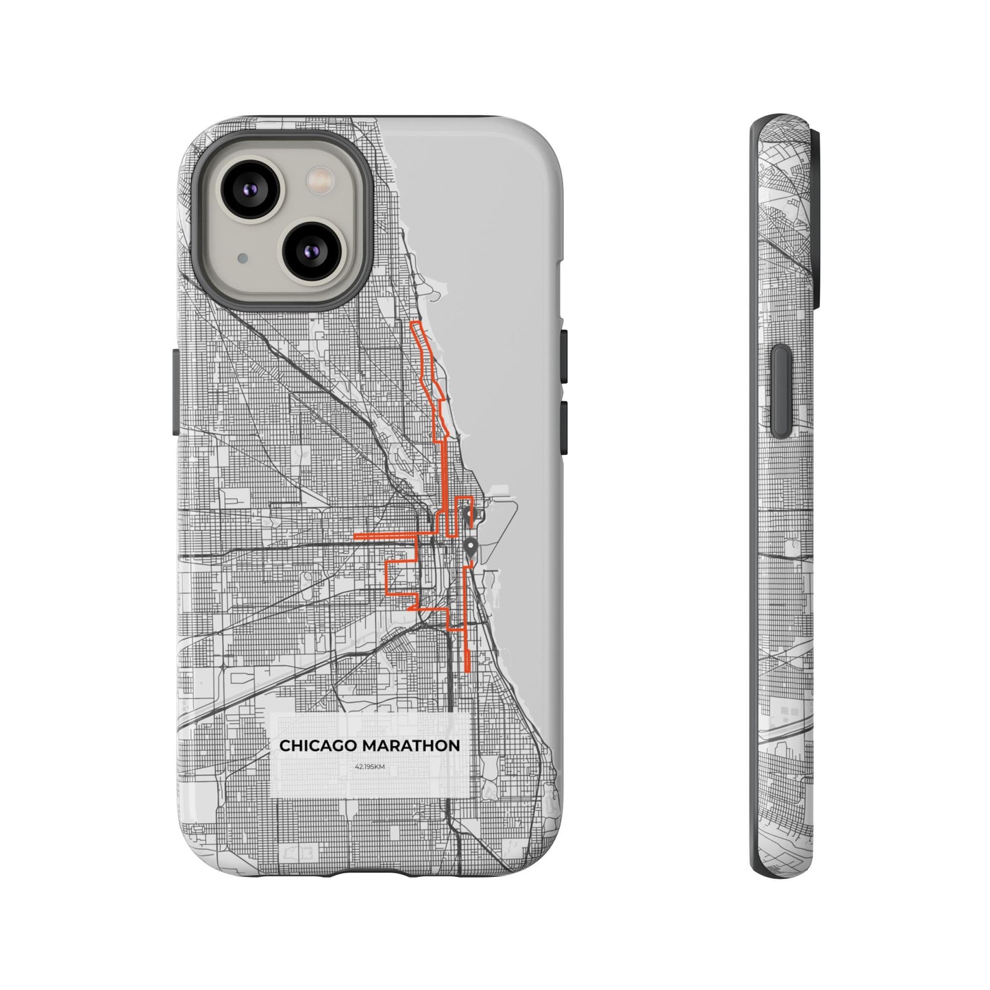 Chicago Marathon Route Tough Phone Case