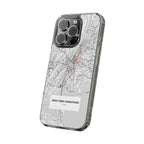 New York Marathon Route Clear Impact-Resistant Phone Case