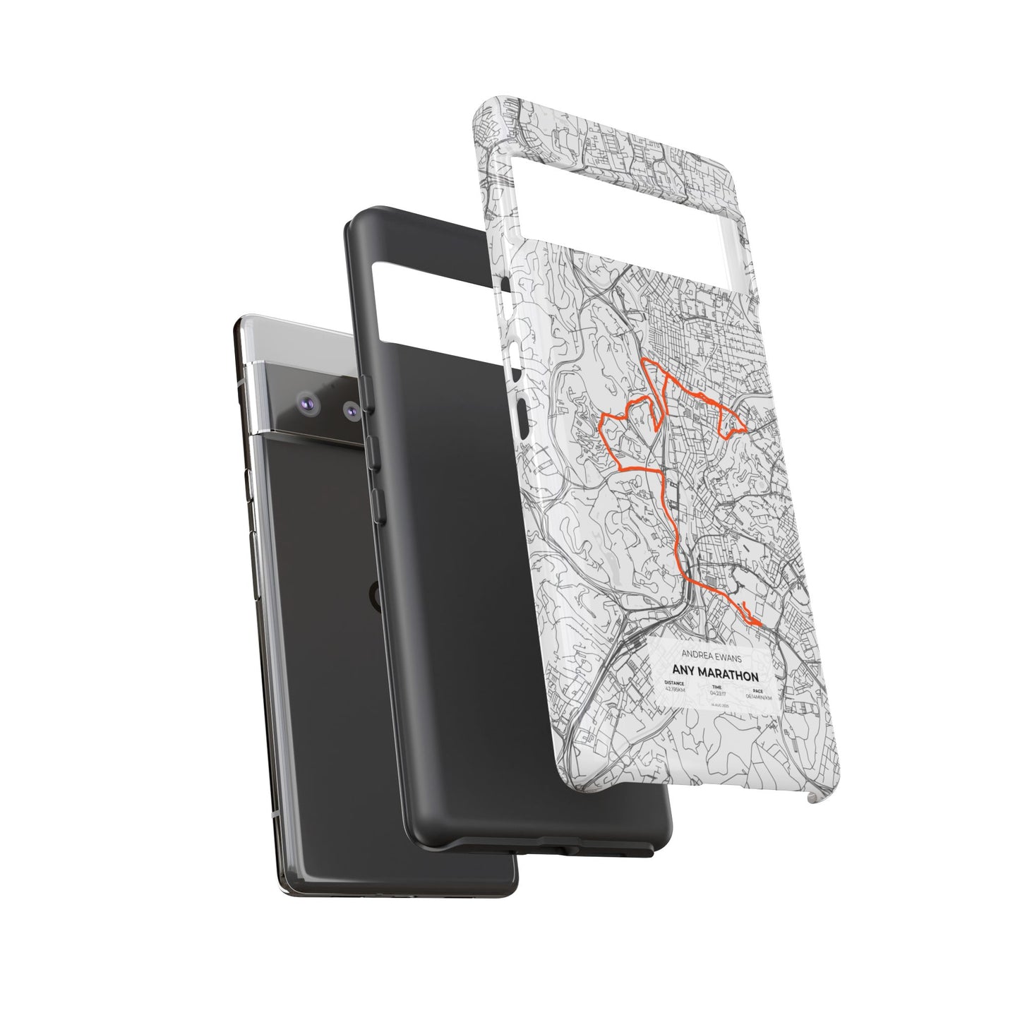 Customized Marathon Route Tough Phone Case