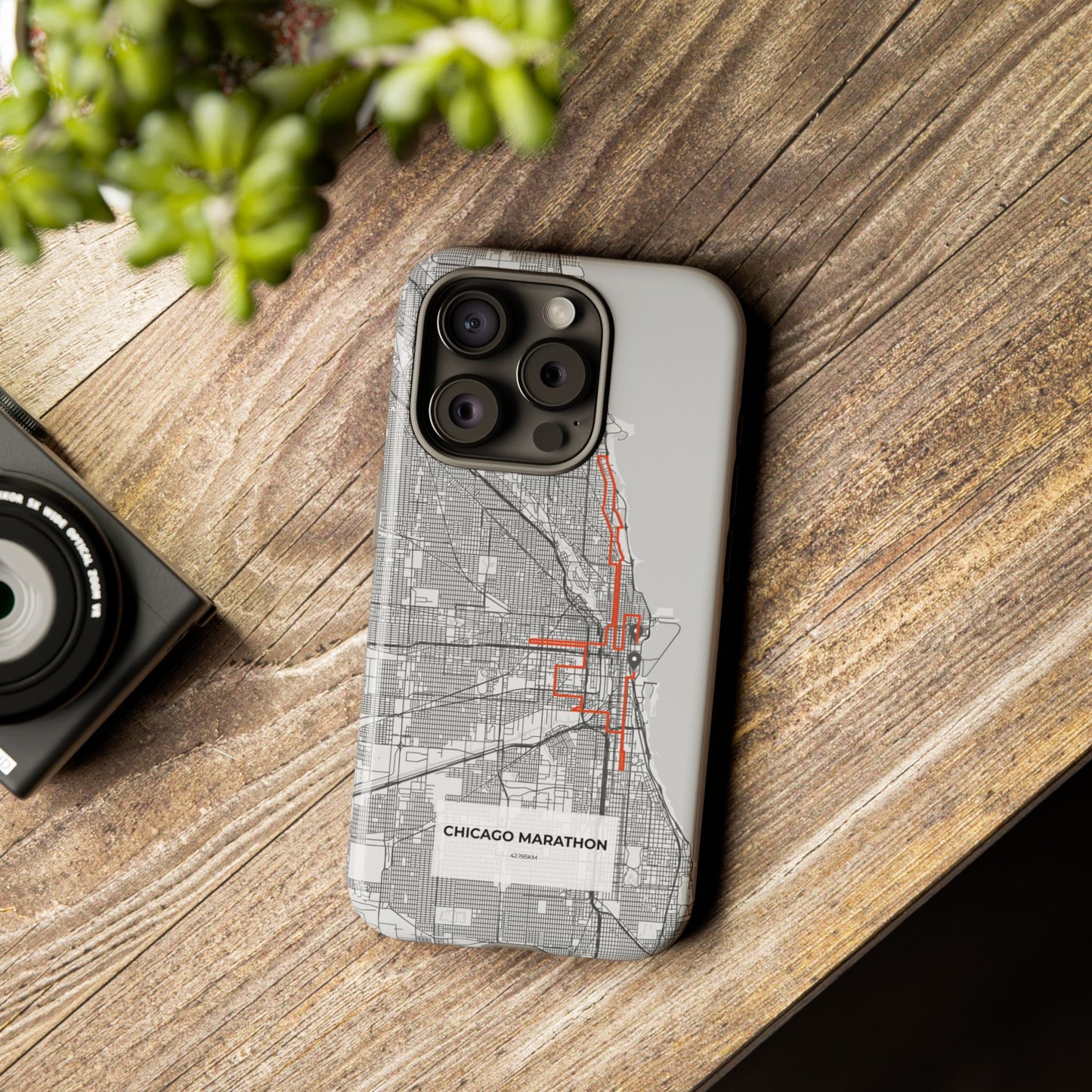 Chicago Marathon Route Tough Phone Case