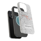 London Marathon Route Magnetic Impact-Resistant Phone Case