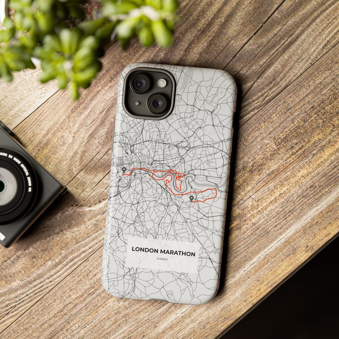 London Marathon Route Tough Phone Case