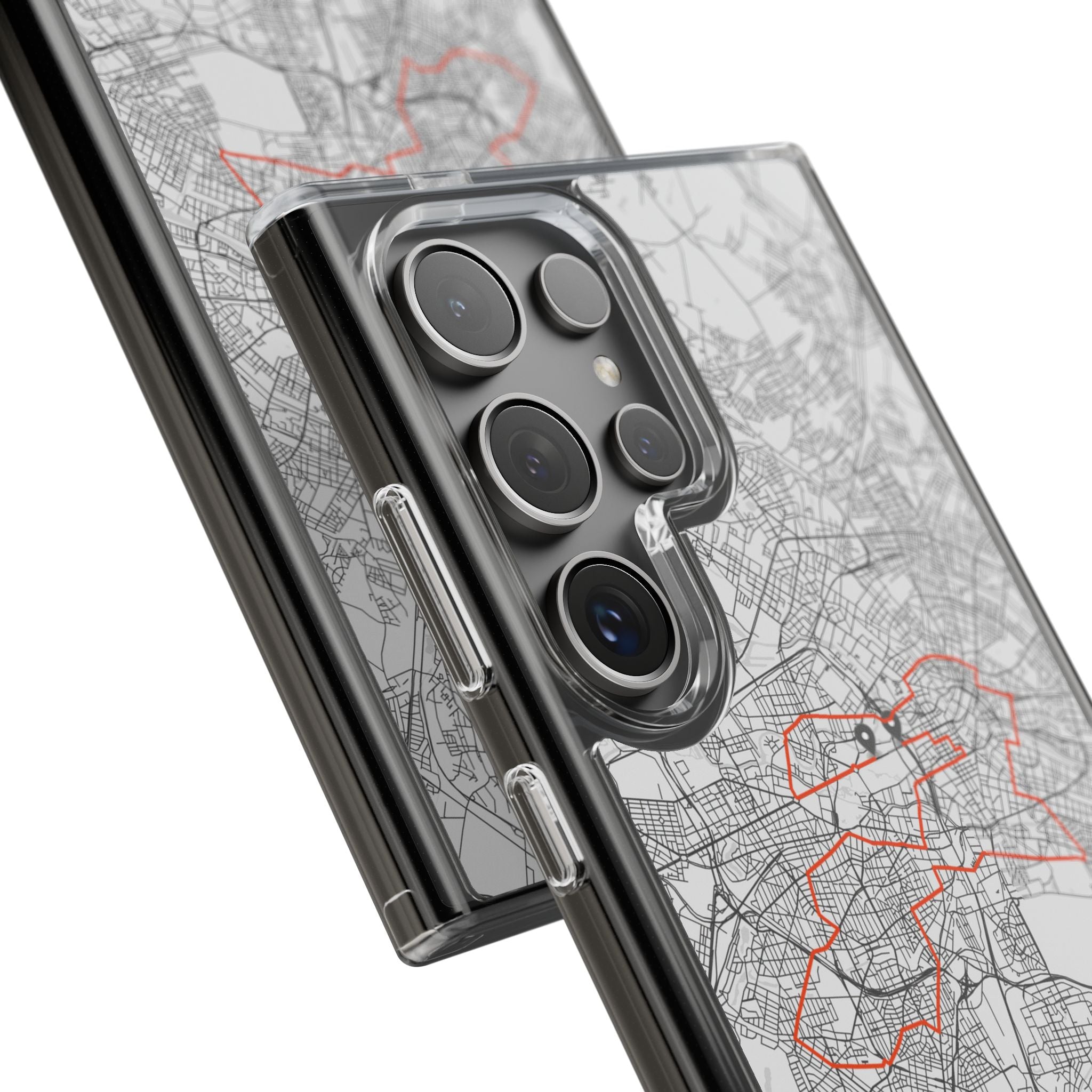 Berlin Marathon Route Clear Impact-Resistant Phone Case