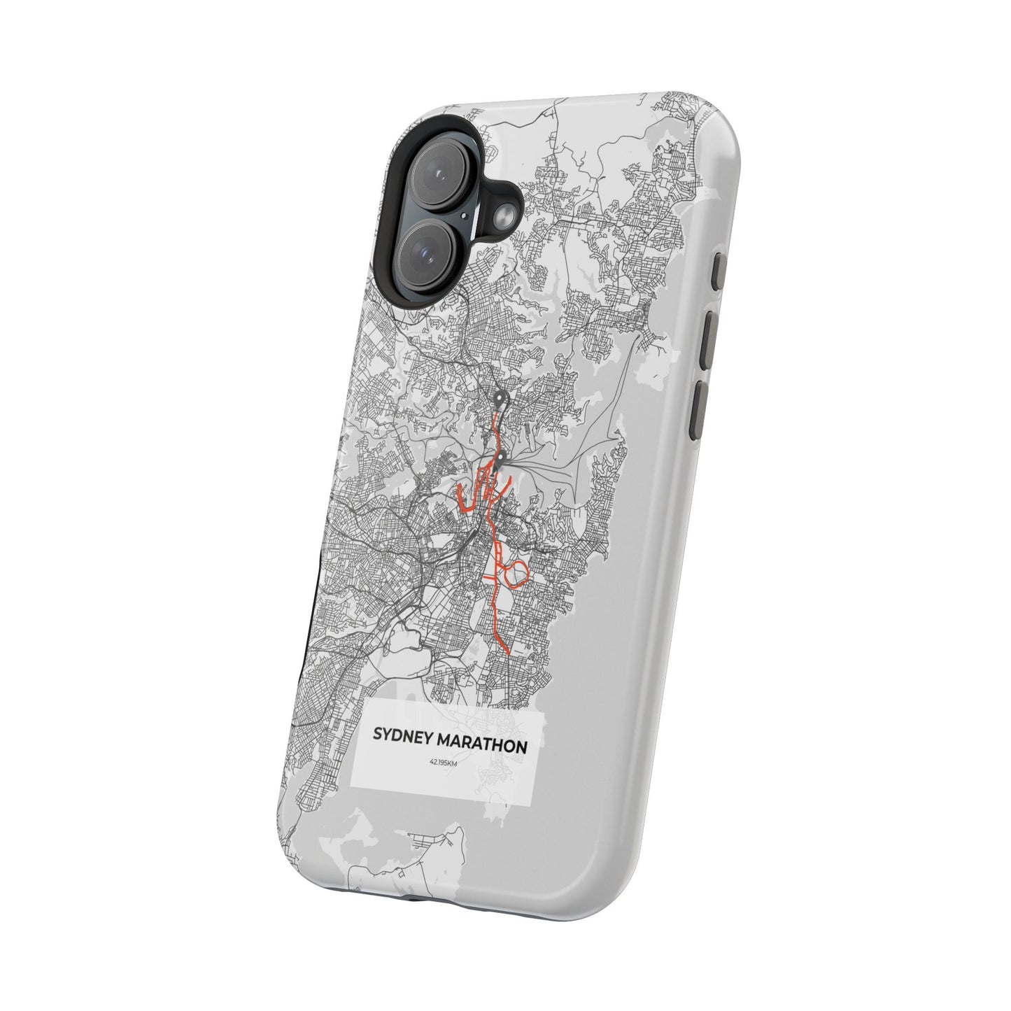 Sydney Marathon Route Magnetic Impact-Resistant Phone Case