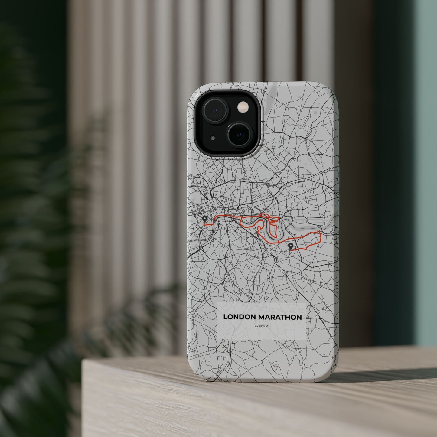 London Marathon Route Magnetic Impact-Resistant Phone Case