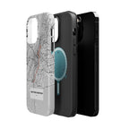 New York Marathon Route Magnetic Impact-Resistant Phone Case