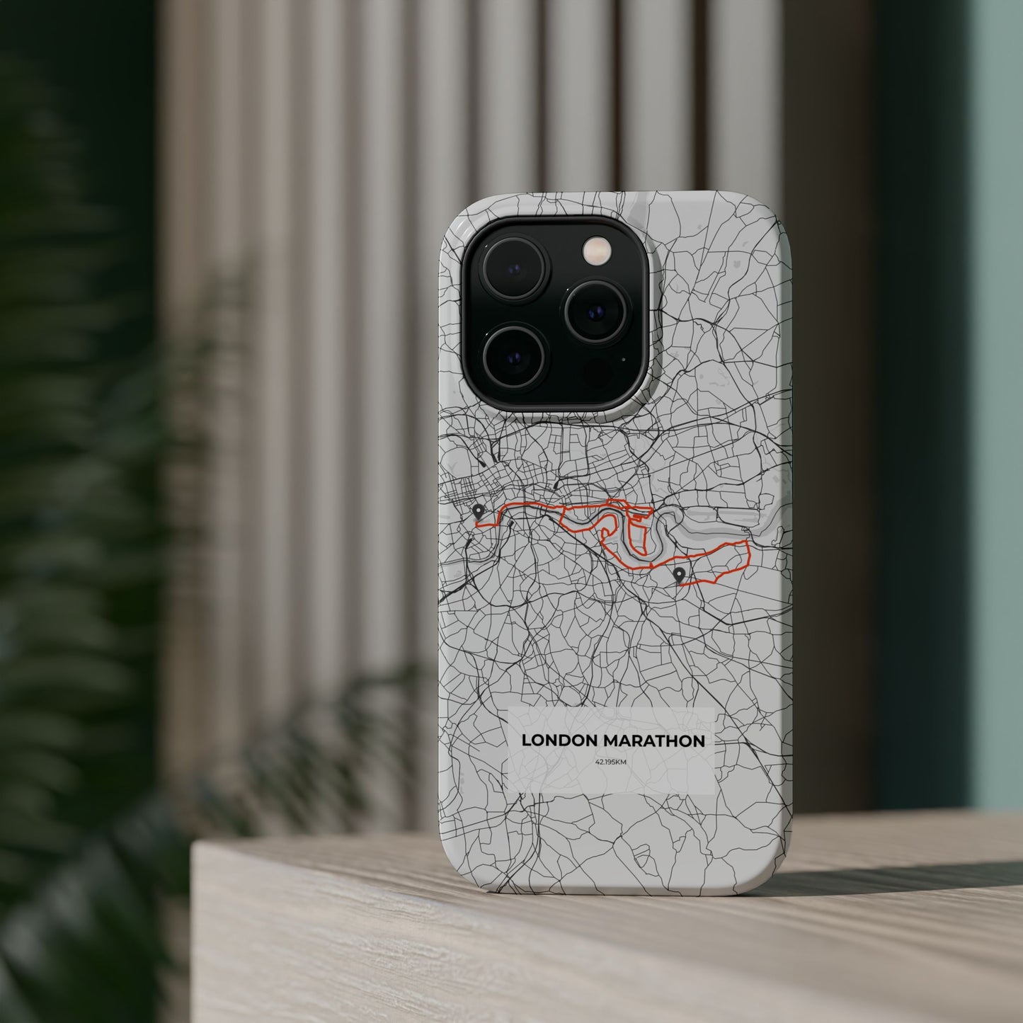 London Marathon Route Magnetic Impact-Resistant Phone Case