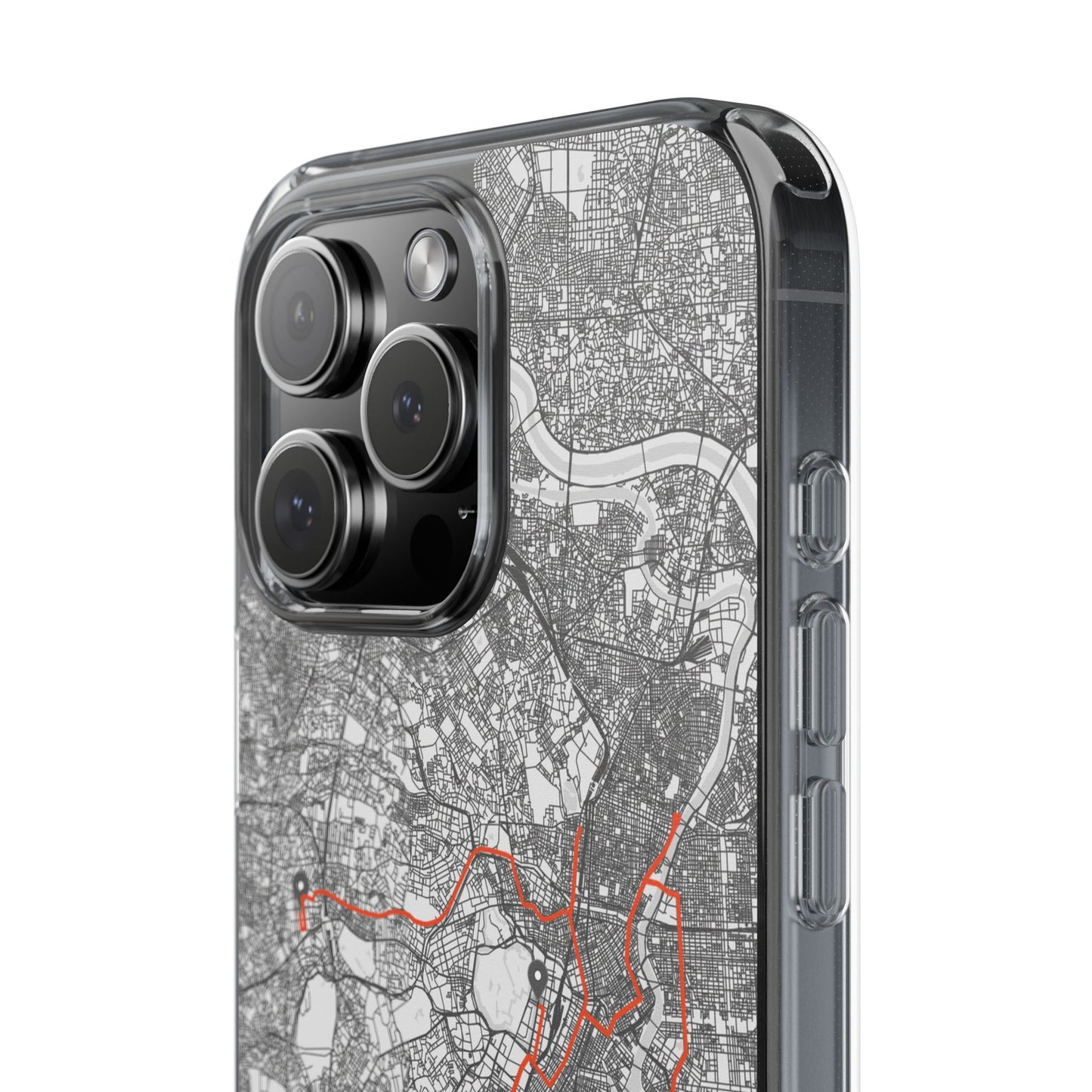 Tokyo Marathon Route Clear Impact-Resistant Phone Case