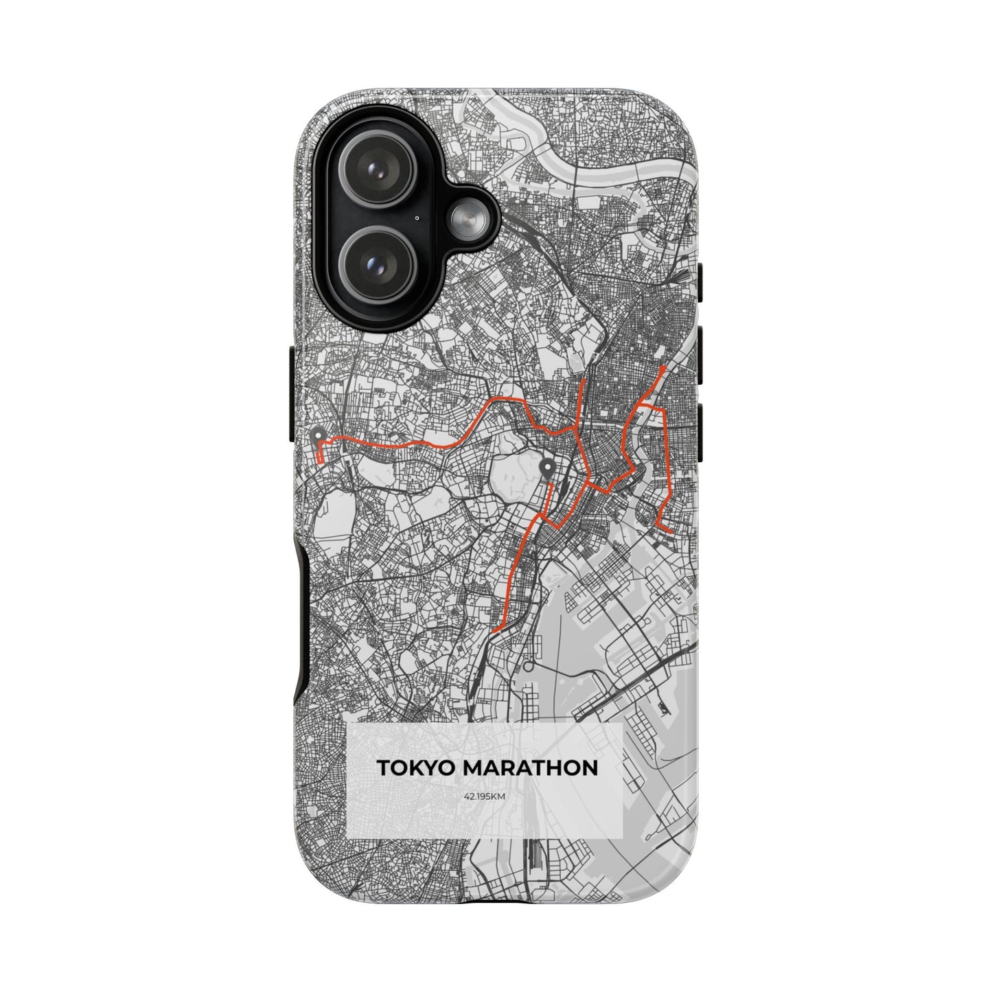 Tokyo Marathon Route Tough Phone Case