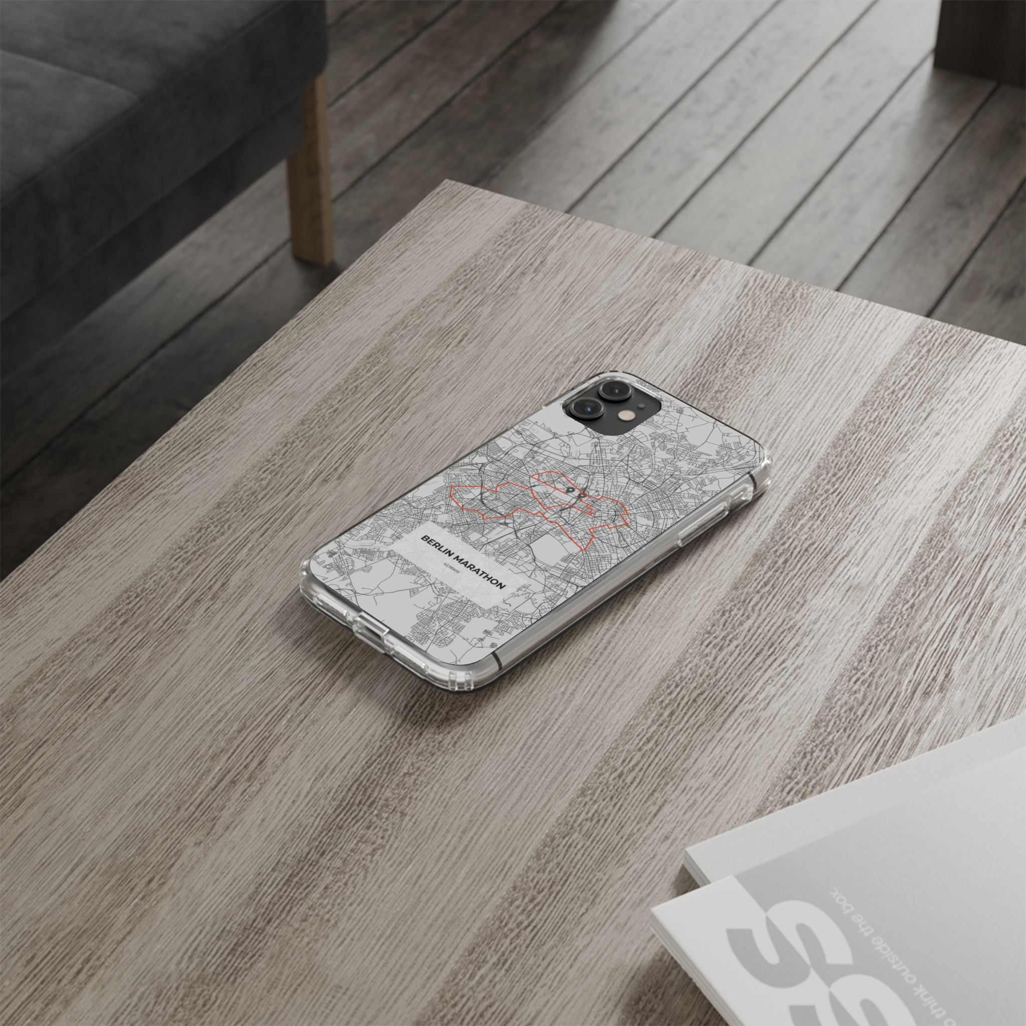 Berlin Marathon Route Clear Impact-Resistant Phone Case