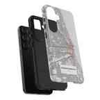 Chicago Marathon Route Tough Phone Case