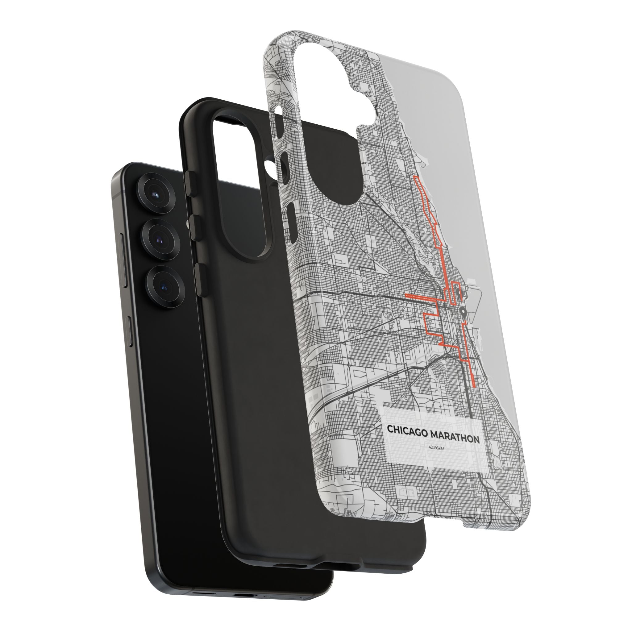 Chicago Marathon Route Tough Phone Case