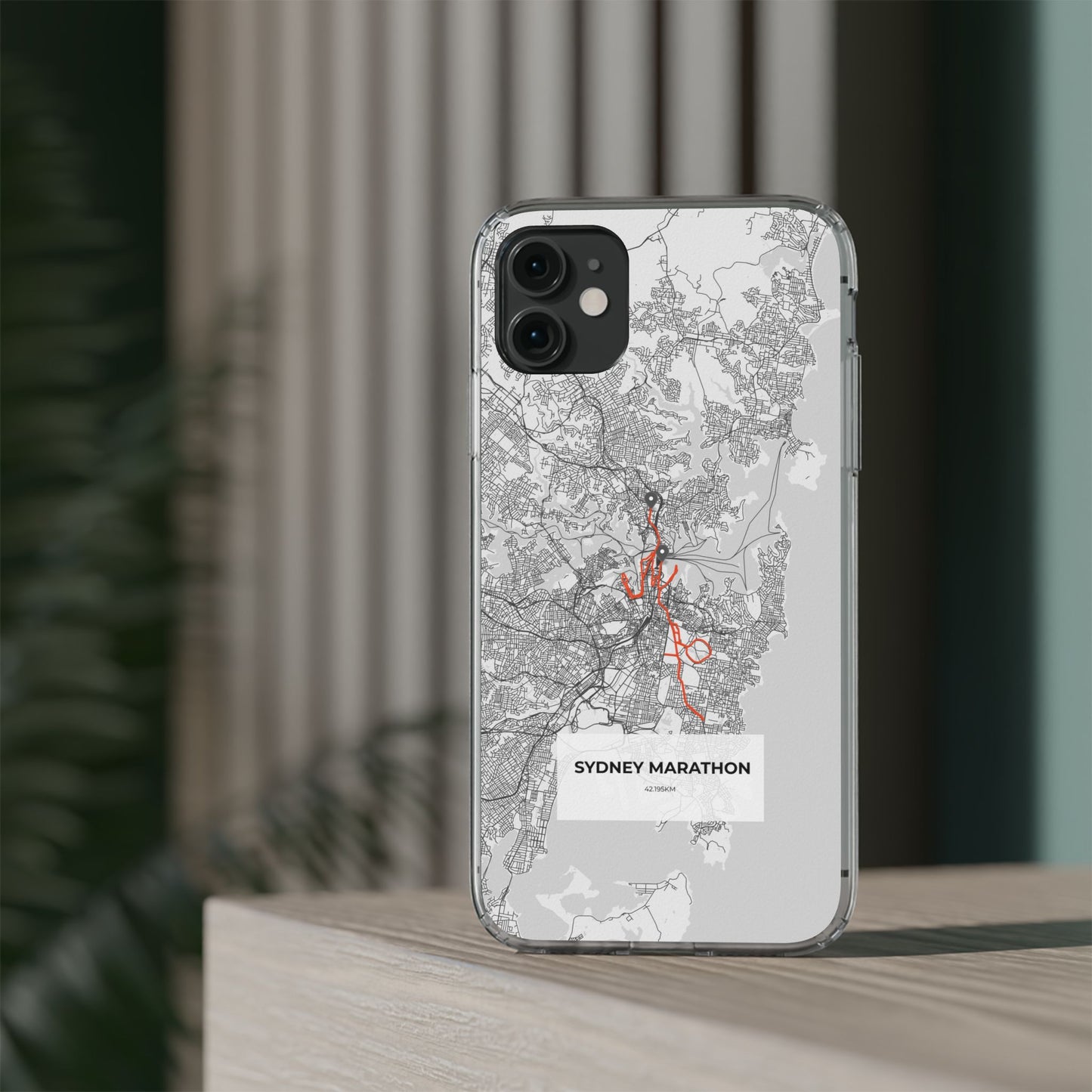 Sydney Marathon Route Clear Impact-Resistant Phone Case