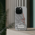Chicago Marathon Route Magnetic Impact-Resistant Phone Case
