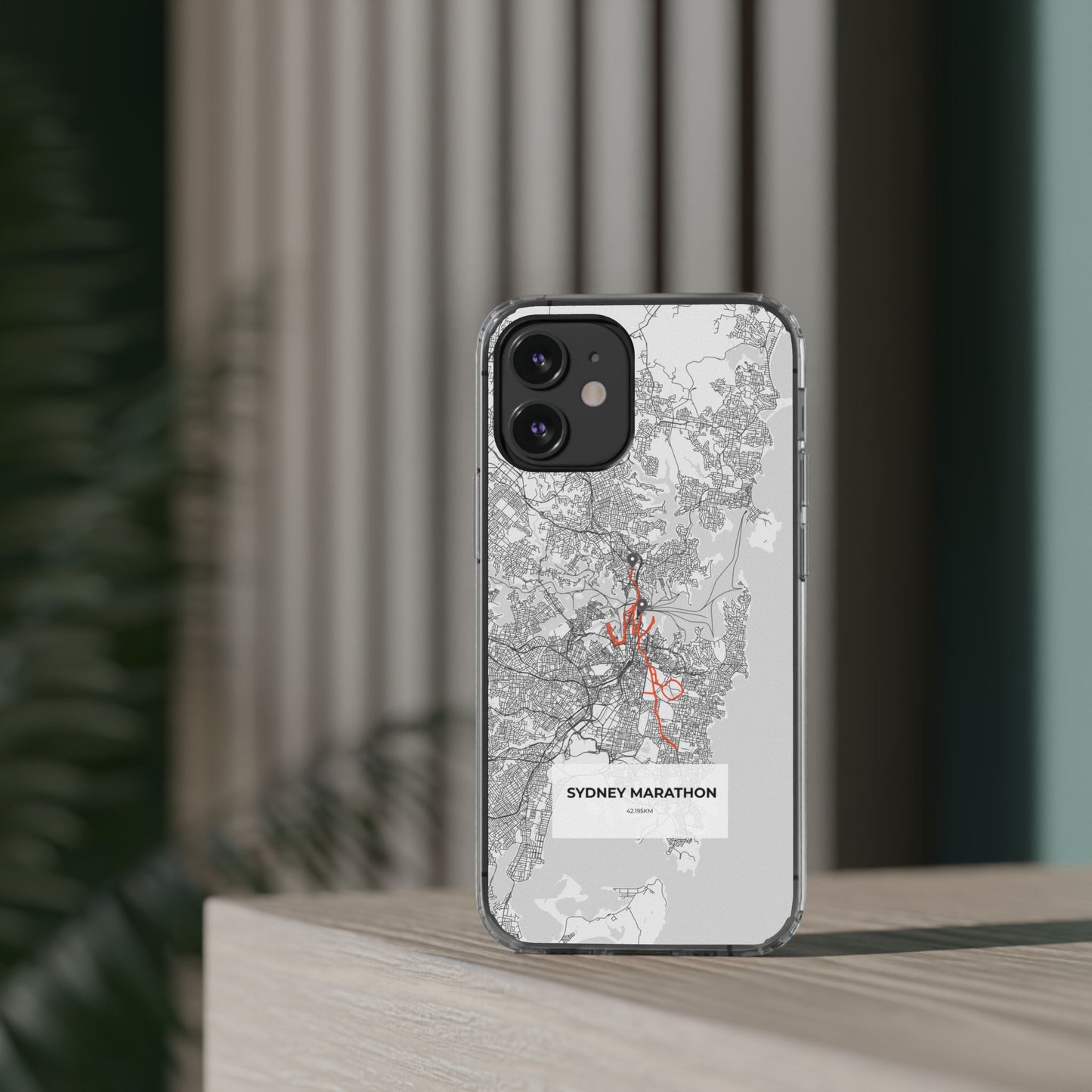 Sydney Marathon Route Clear Impact-Resistant Phone Case