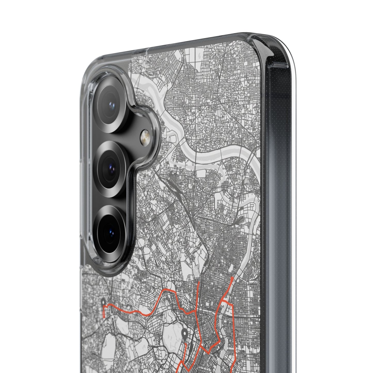 Tokyo Marathon Route Clear Impact-Resistant Phone Case