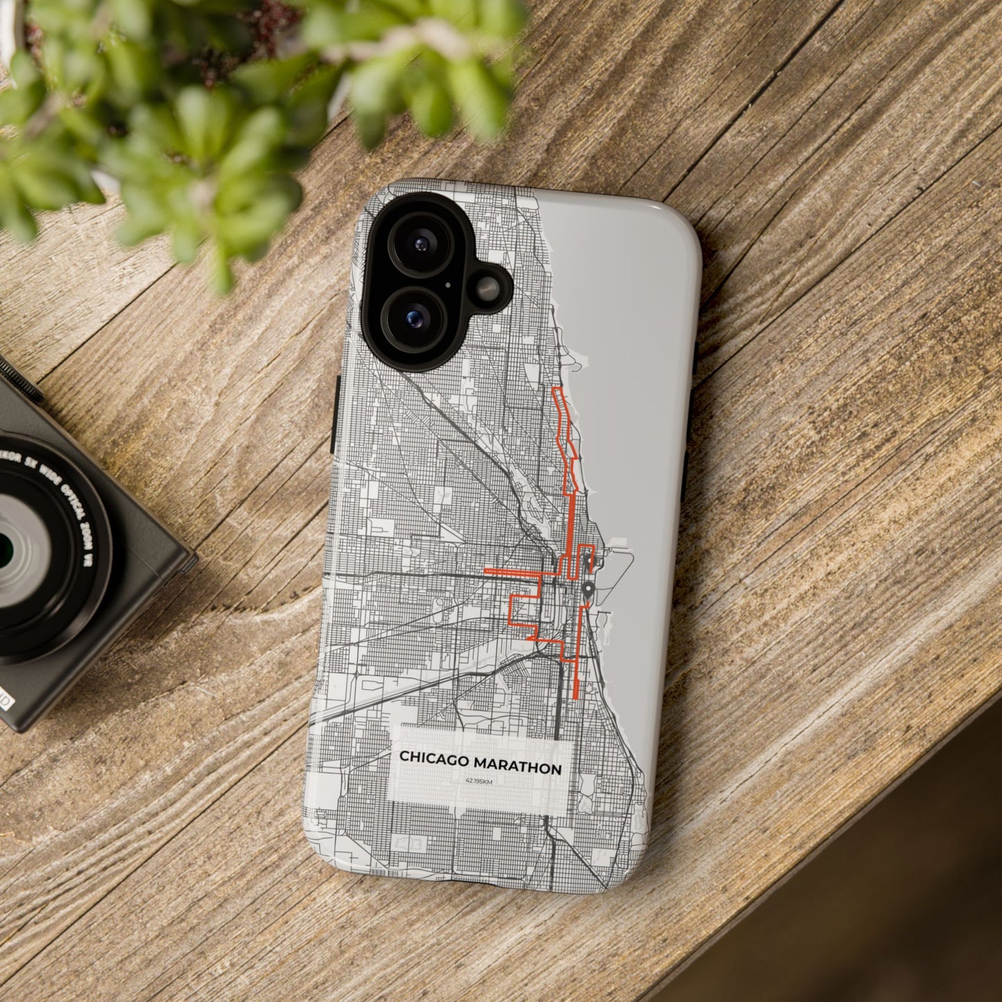 Chicago Marathon Route Tough Phone Case