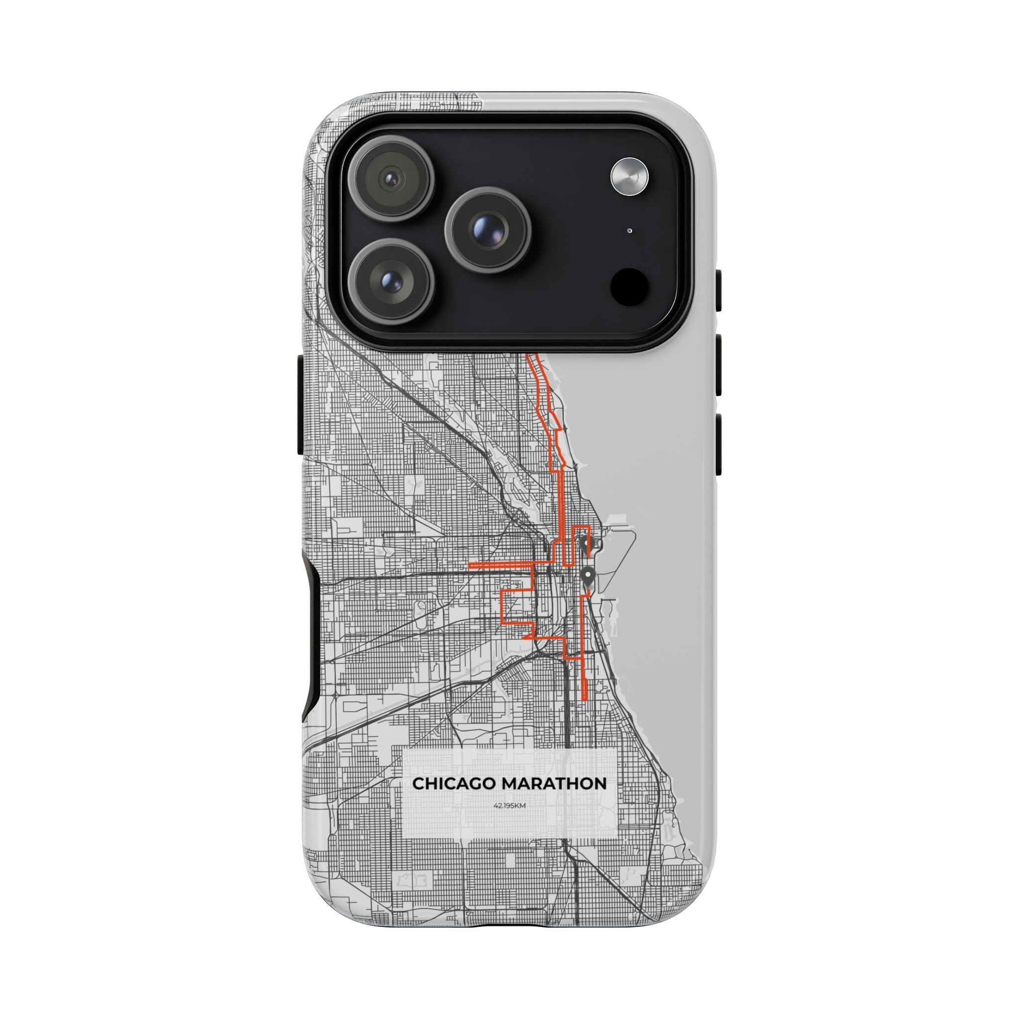 Chicago Marathon Route Tough Phone Case