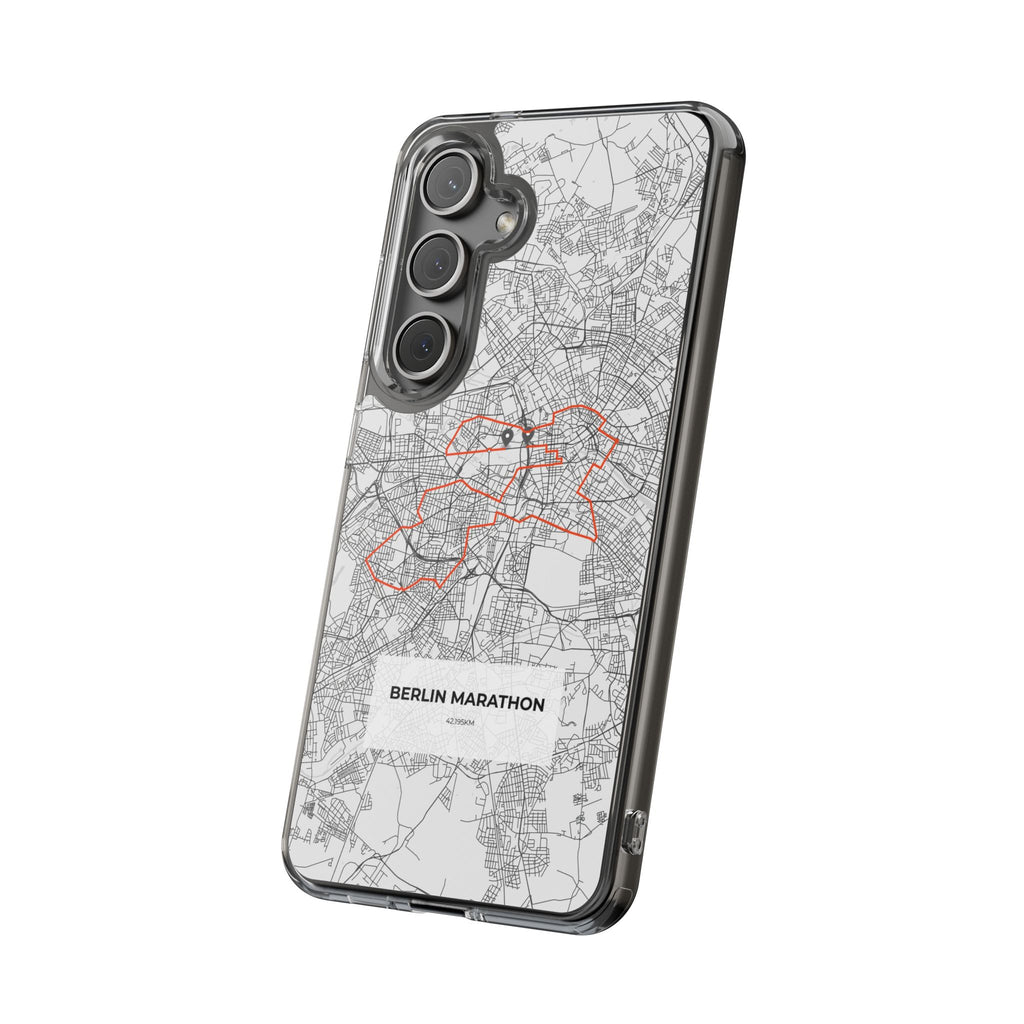 Berlin Marathon Route Clear Impact-Resistant Phone Case
