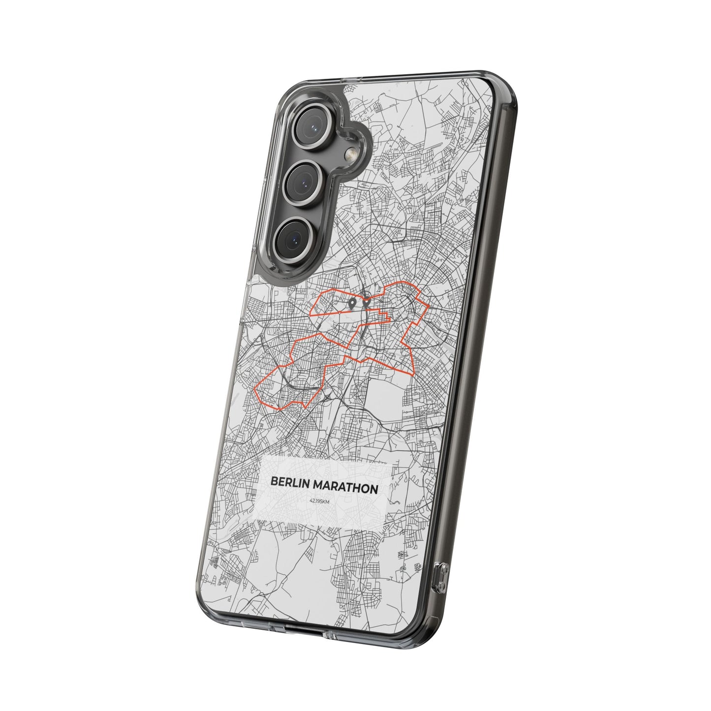 Berlin Marathon Route Clear Impact-Resistant Phone Case