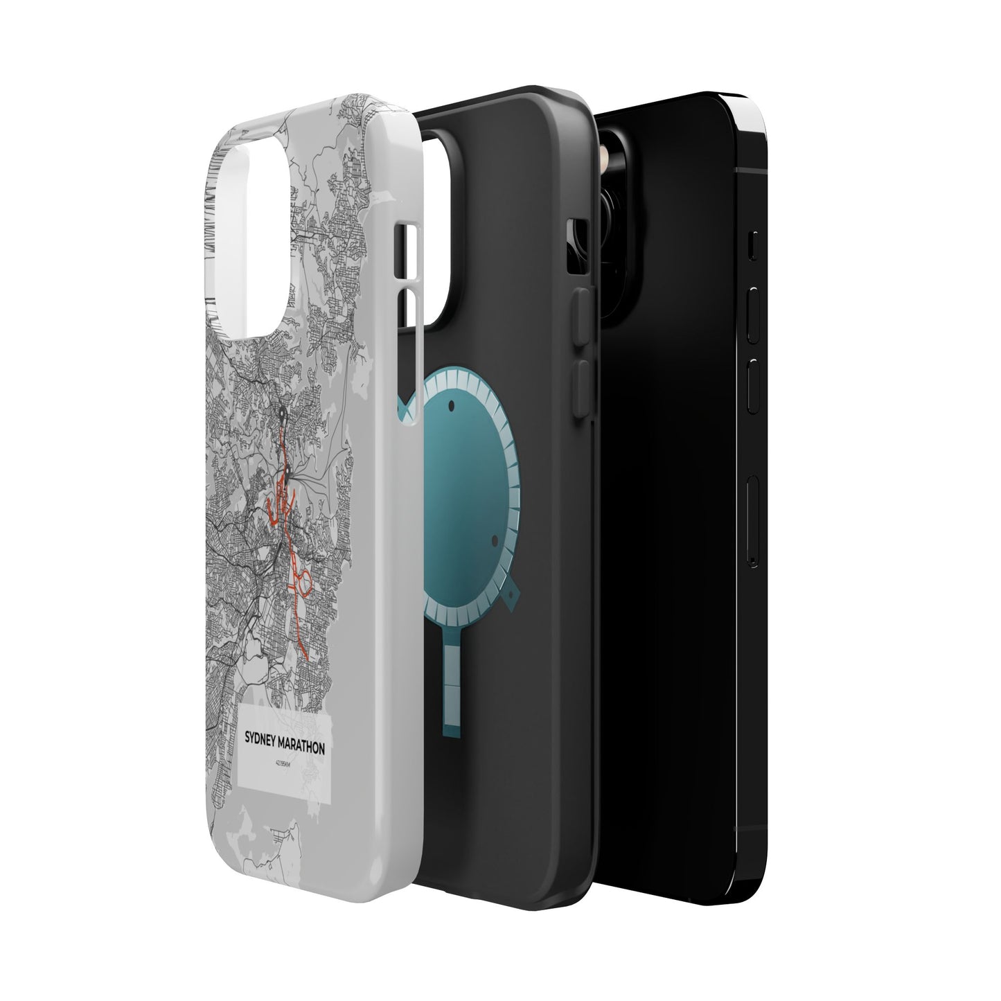 Sydney Marathon Route Magnetic Impact-Resistant Phone Case