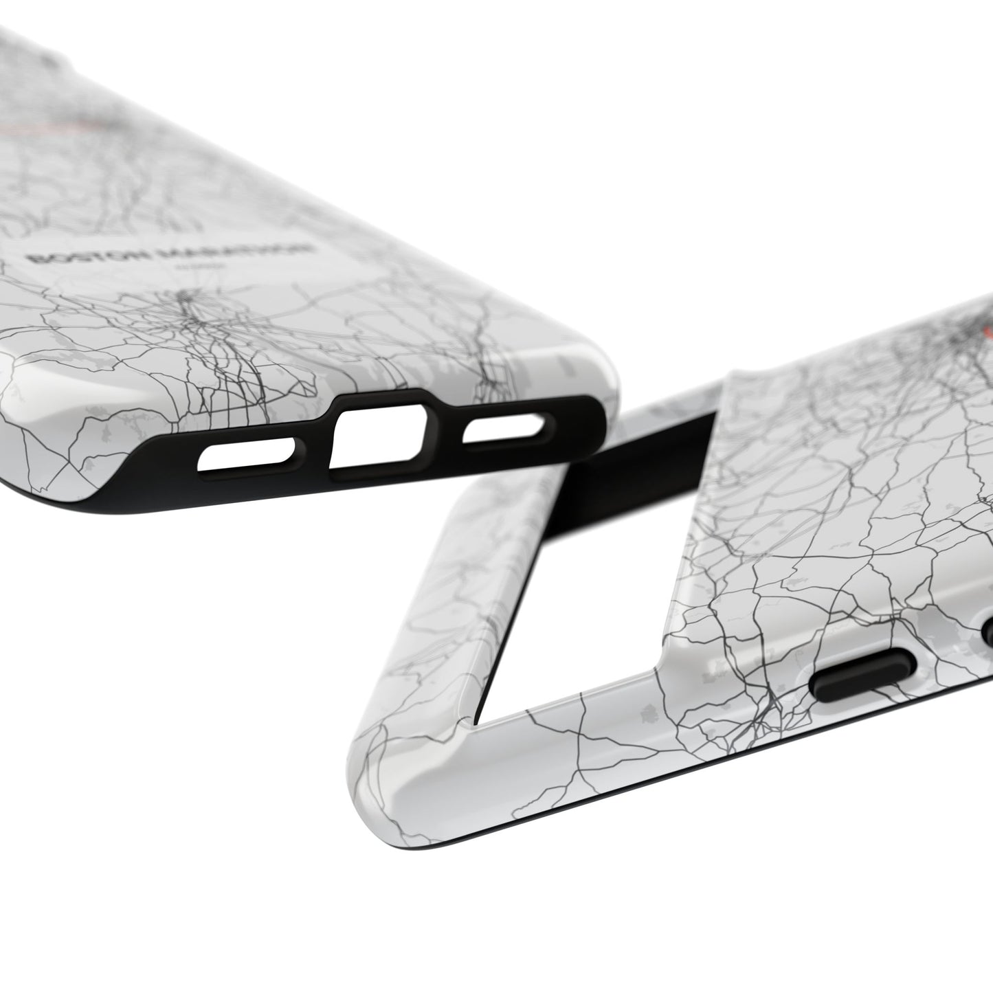 Boston Marathon Route Tough Phone Case