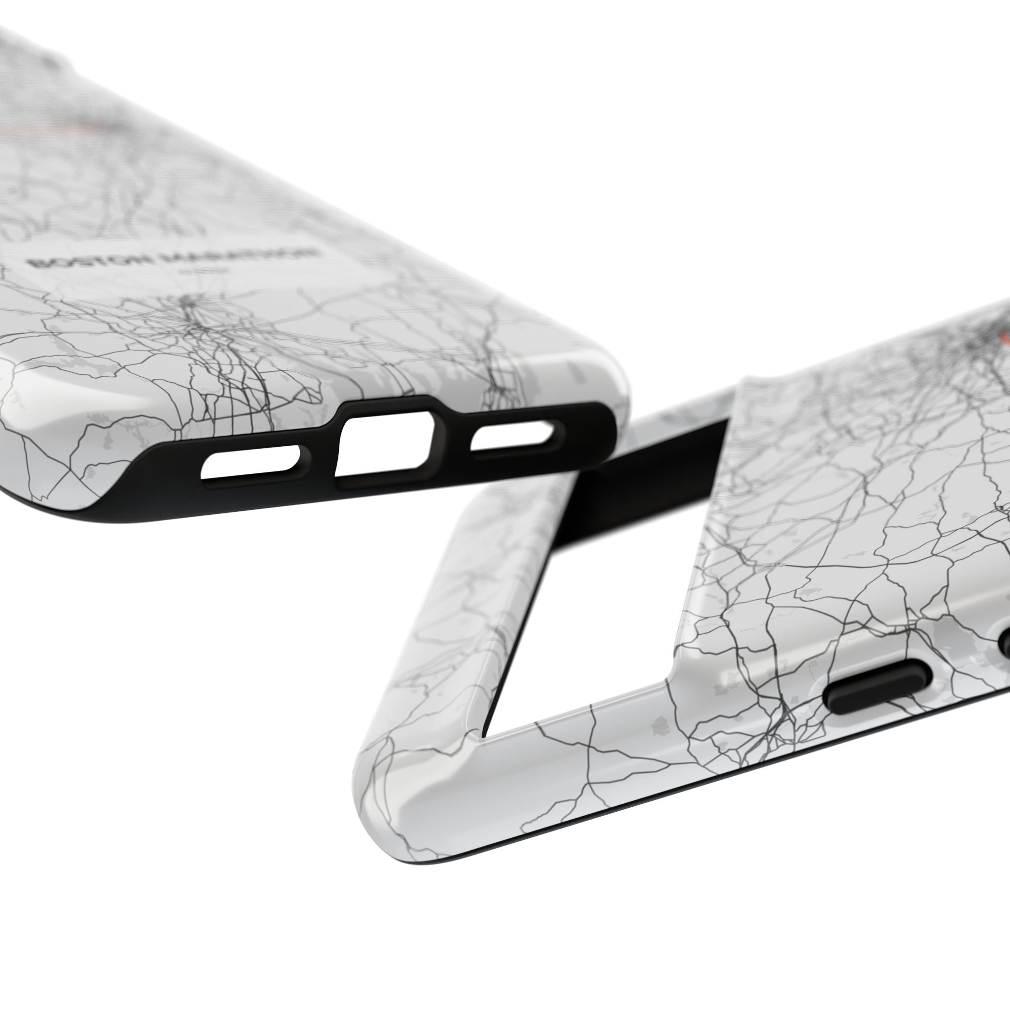 Boston Marathon Route Tough Phone Case