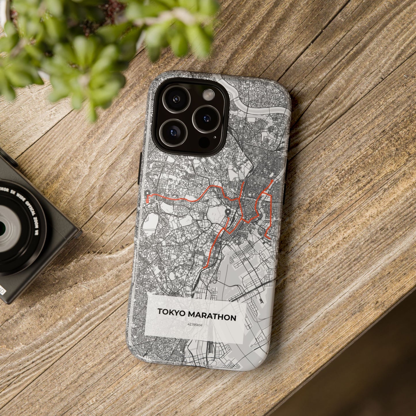 Tokyo Marathon Route Tough Phone Case