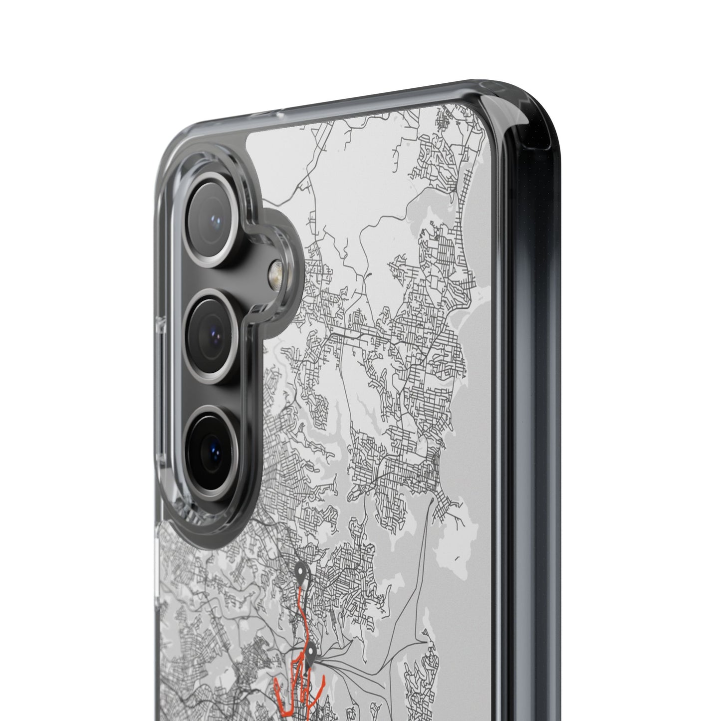 Sydney Marathon Route Clear Impact-Resistant Phone Case