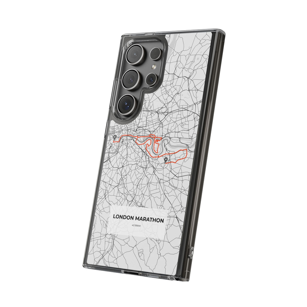 London Marathon Route Clear Impact-Resistant Phone Case