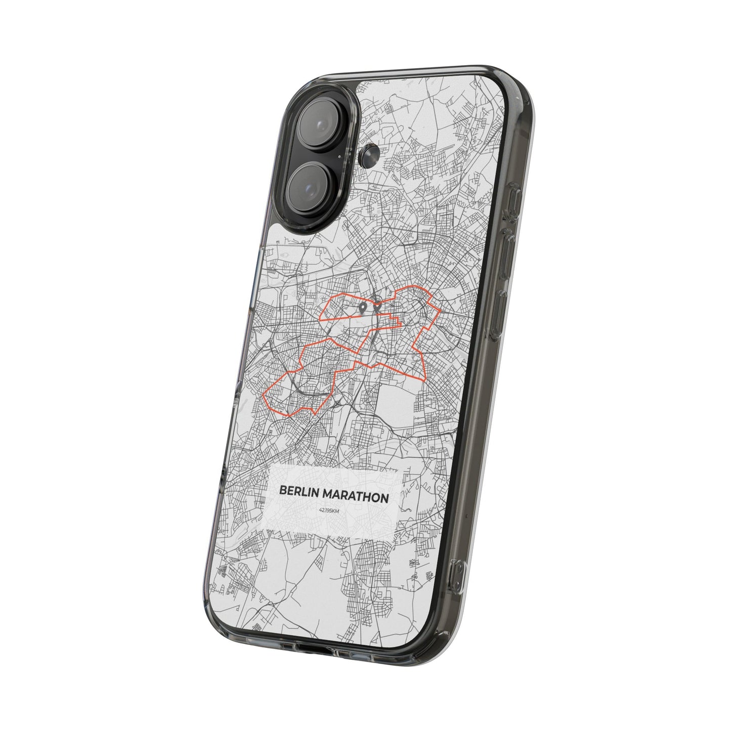 Berlin Marathon Route Clear Impact-Resistant Phone Case