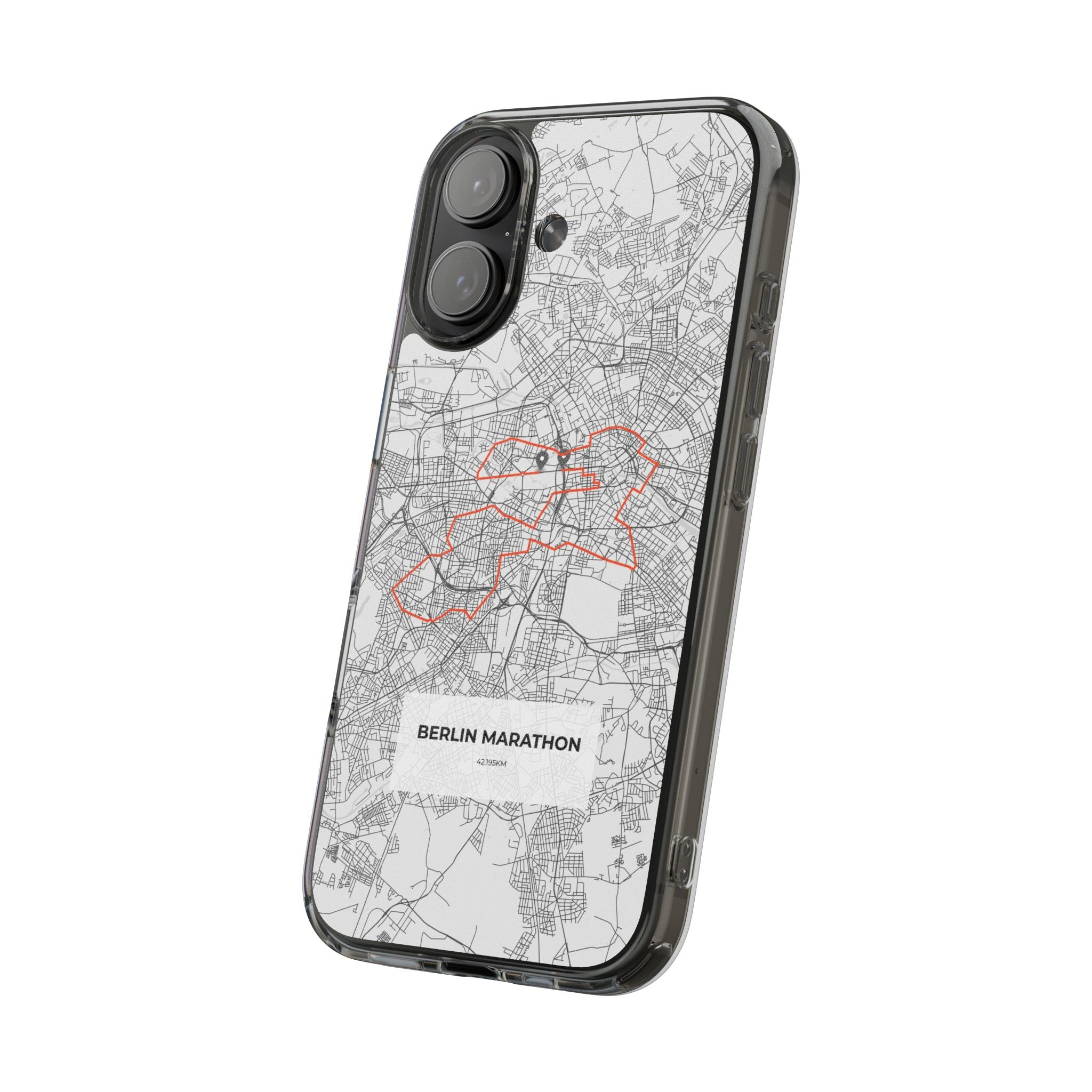 Berlin Marathon Route Clear Impact-Resistant Phone Case