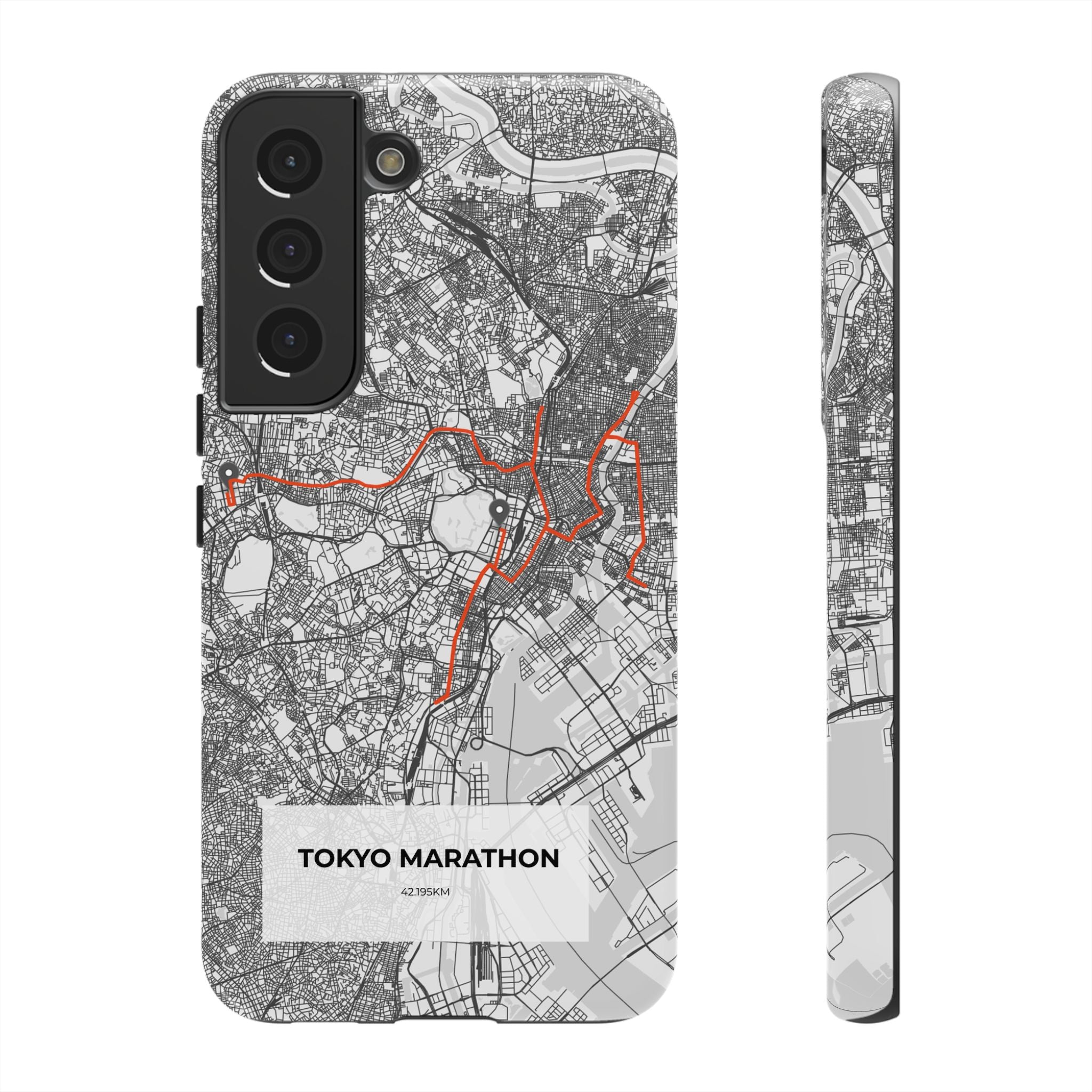 Tokyo Marathon Route Tough Phone Case