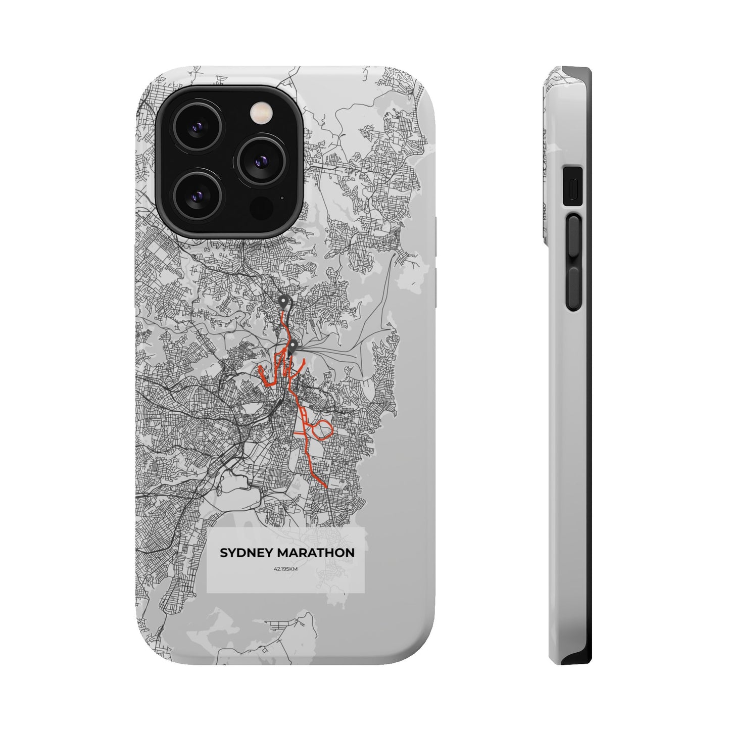 Sydney Marathon Route Magnetic Impact-Resistant Phone Case