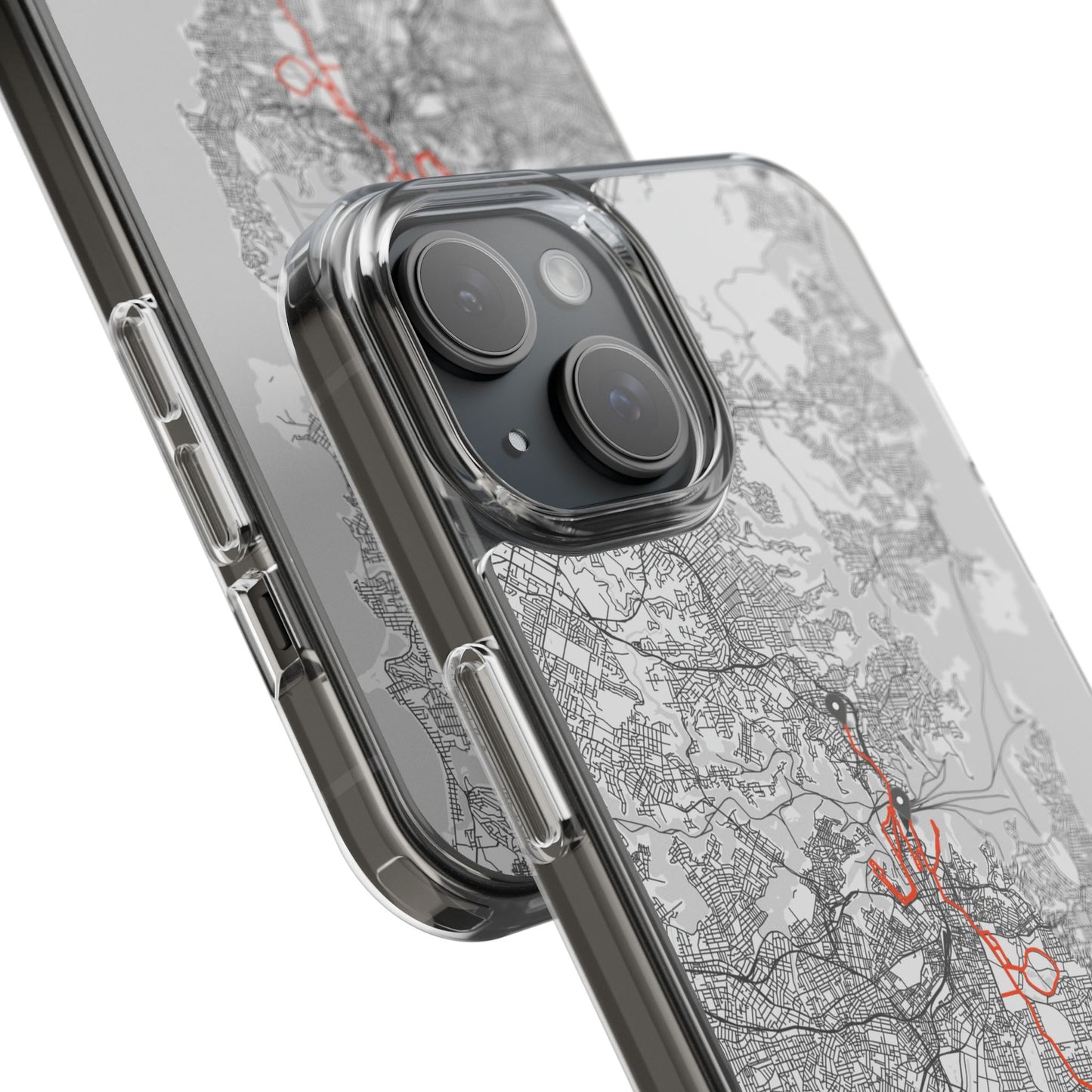 Sydney Marathon Route Clear Impact-Resistant Phone Case