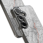 New York Marathon Route Clear Impact-Resistant Phone Case