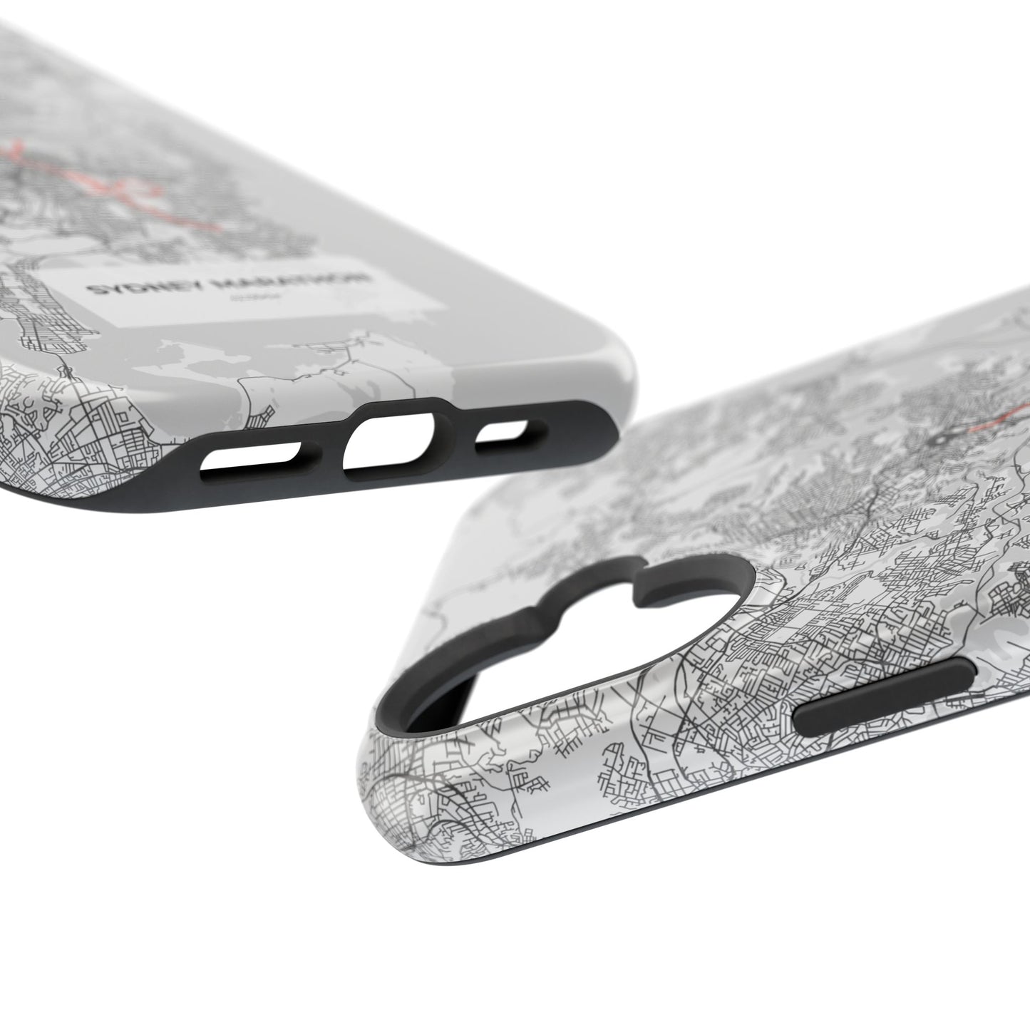 Sydney Marathon Route Magnetic Impact-Resistant Phone Case
