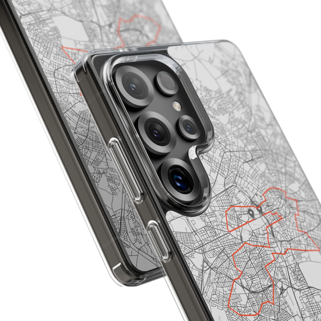 Berlin Marathon Route Clear Impact-Resistant Phone Case
