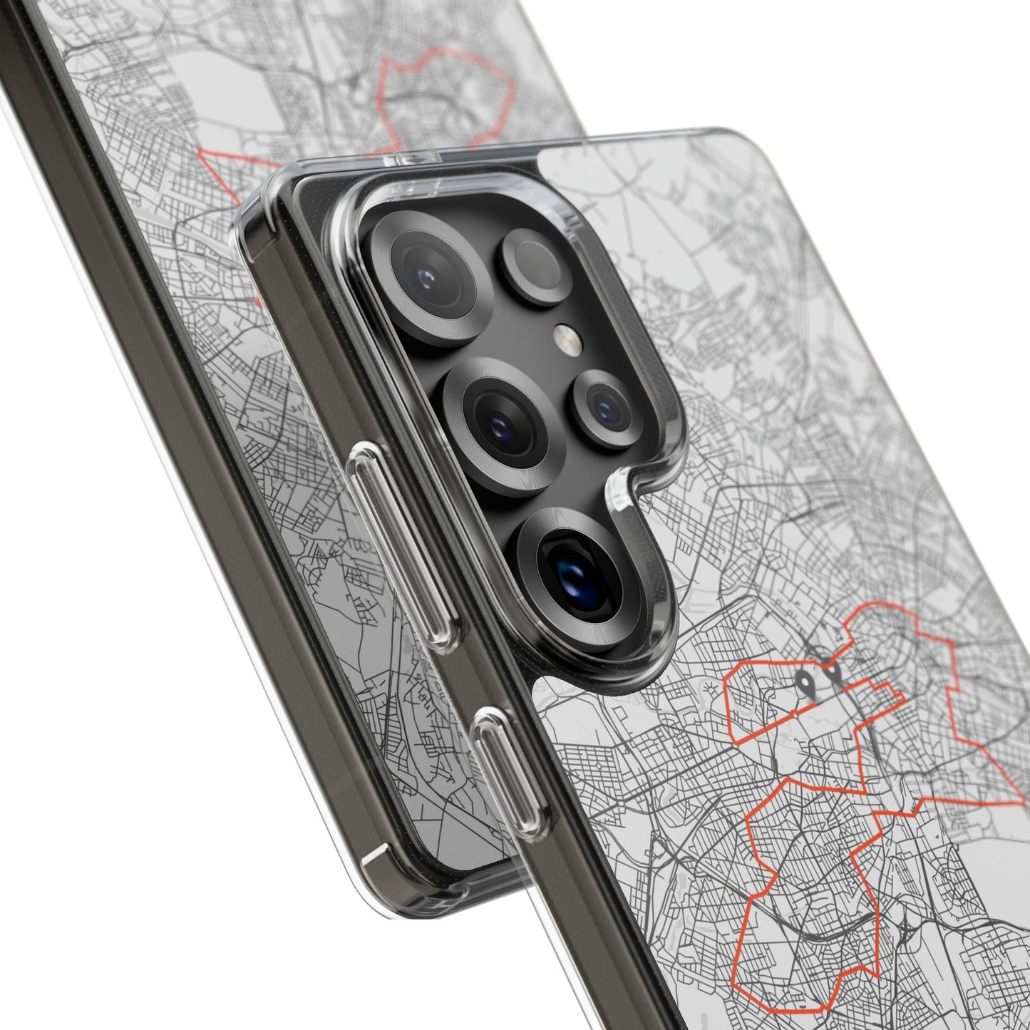 Berlin Marathon Route Clear Impact-Resistant Phone Case