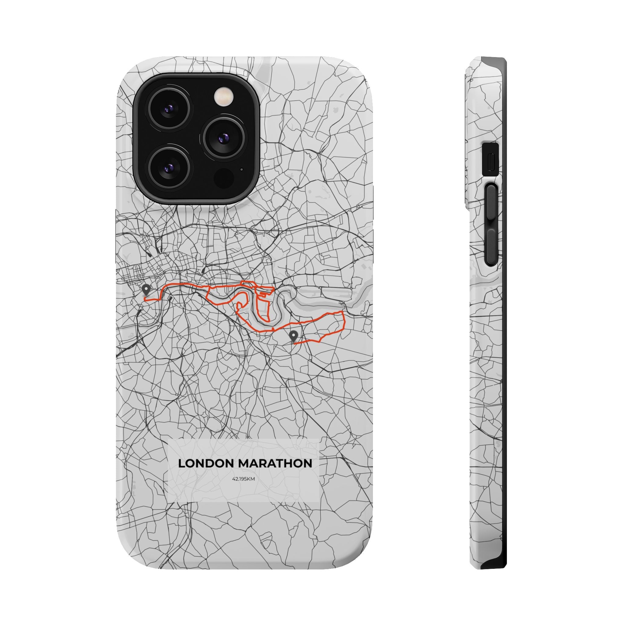 London Marathon Route Magnetic Impact-Resistant Phone Case