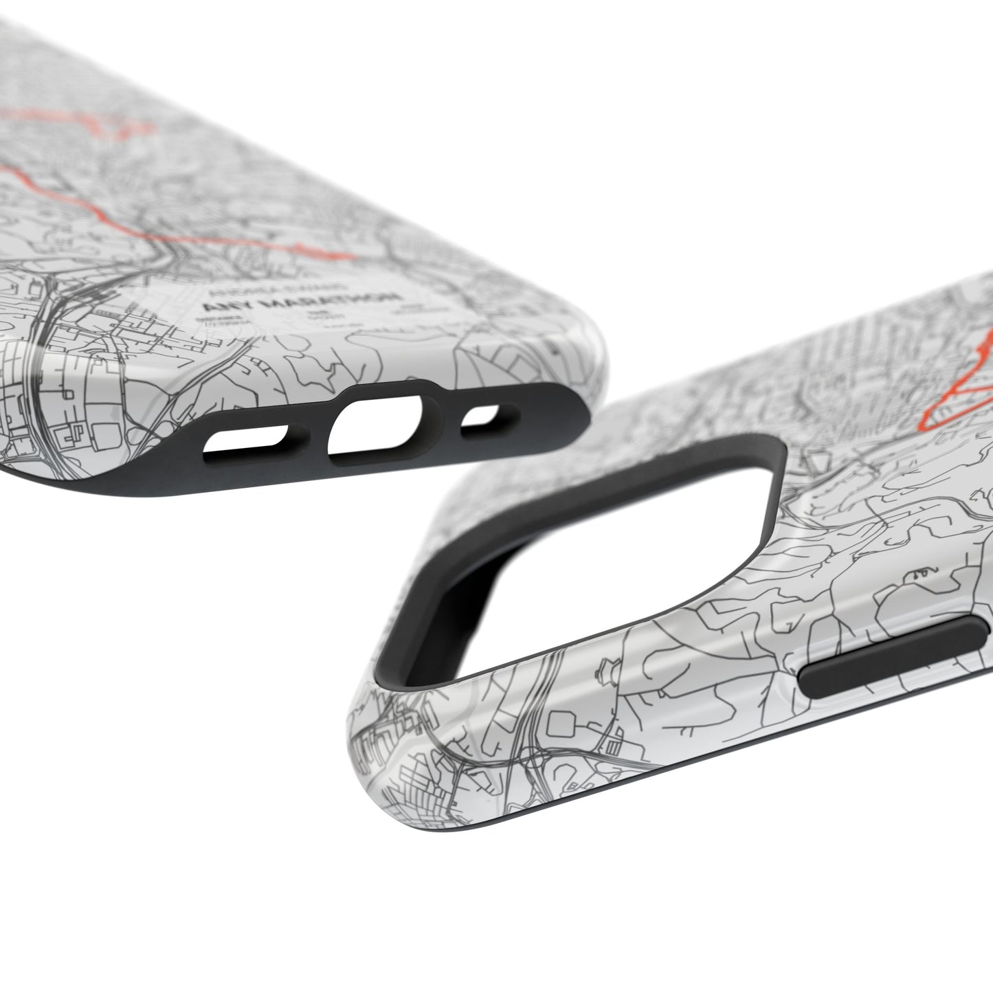 Customized Marathon Route Magnetic Impact-Resistant Phone Case