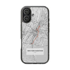 New York Marathon Route Clear Impact-Resistant Phone Case