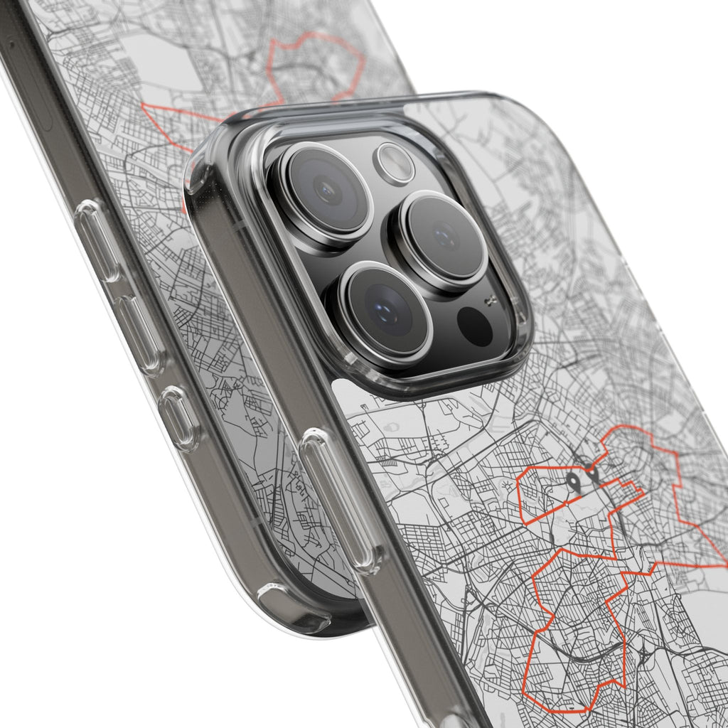 Berlin Marathon Route Clear Impact-Resistant Phone Case