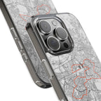 Berlin Marathon Route Clear Impact-Resistant Phone Case